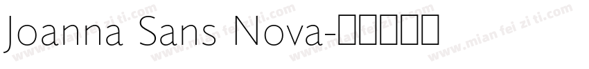 Joanna Sans Nova字体转换